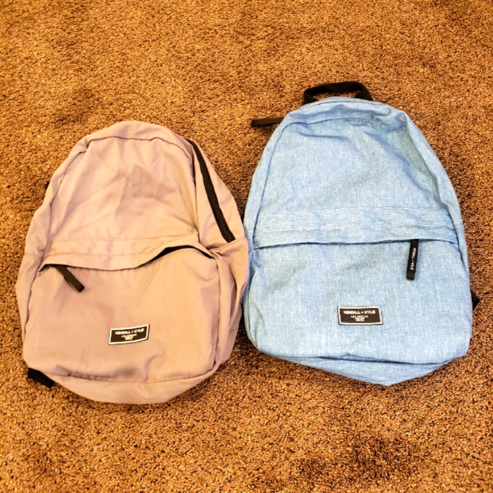 New!  Gray and Blue Kendall and Kylie back packs (2 pack deal)